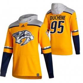 Nashville Predators Matt Duchene 95 2020-21 Reverse Retro Hoodie Sawyer - Mannen